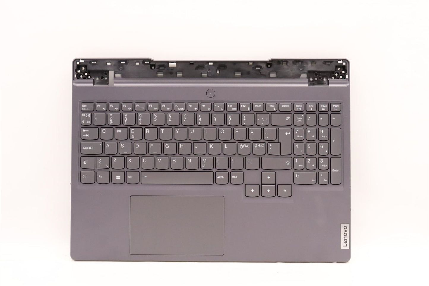 Lenovo 5 15IAH7H Palmrest Cover Touchpad Keyboard Nordic Storm Grey 5CB1F39053