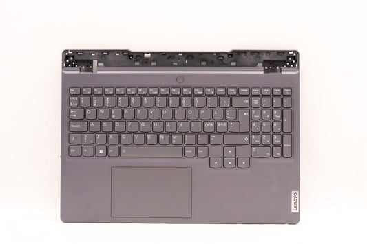 Lenovo 5 15IAH7H Palmrest Cover Touchpad Keyboard Nordic Storm Grey 5CB1F39053