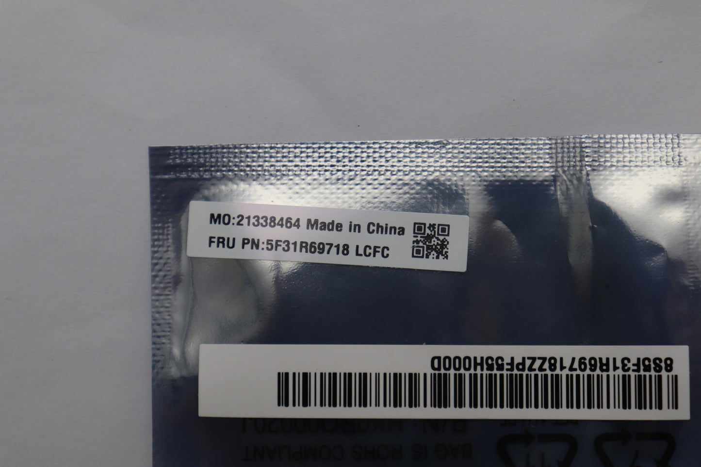 Lenovo JYT JYBAE0077HR, Luna Grey Fingerprint FPR Board 5F31R69718