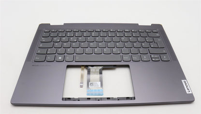 Lenovo Yoga 7 14ARP8 Palmrest Cover Keyboard German Grey 5CB1L48257