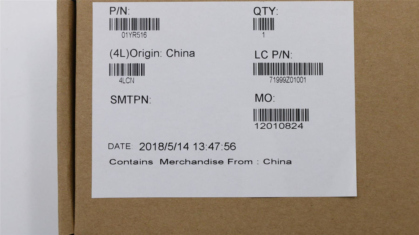 Lenovo 01YR516 LABEL Geo Label KIT for WN2