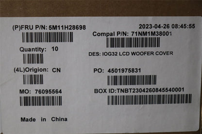 Lenovo Yoga9 LCD_WOOFER_COVER ASSY 5M11H28698