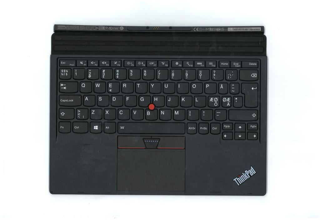 Lenovo ThinkPad X1 Tablet 1st Gen Palmrest Touchpad Keyboard Dock Nordic 01HX740