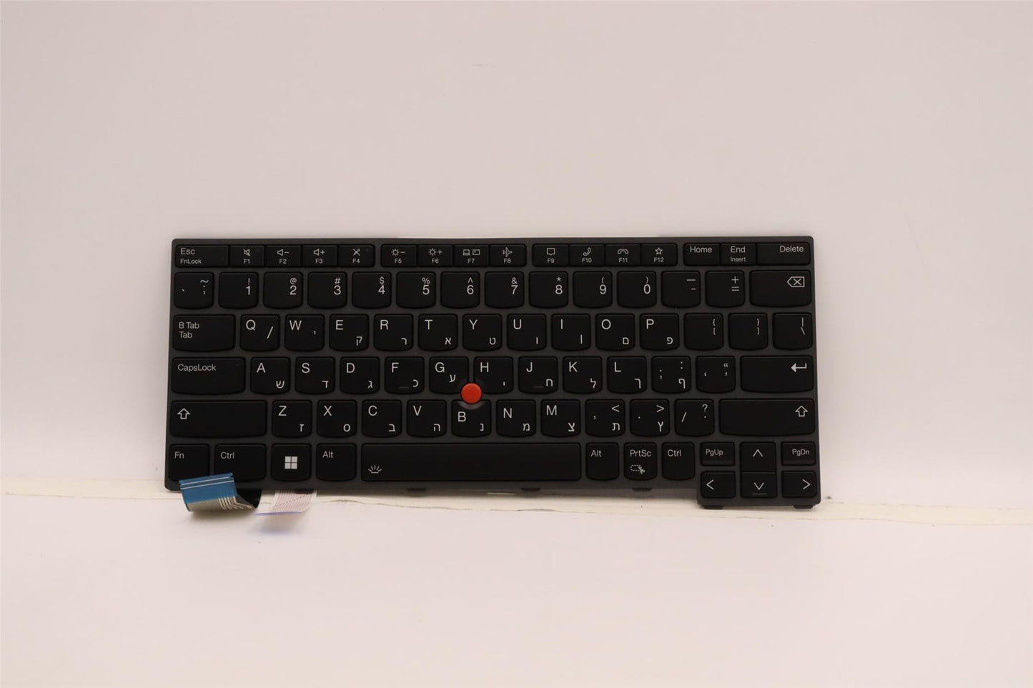 Lenovo ThinkPad L13 Gen 4 Keyboard Hebrew Black Backlit 5N21H77048
