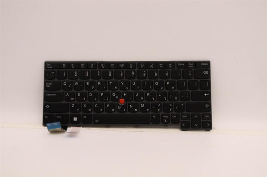 Lenovo ThinkPad L13 Gen 4 Keyboard Hebrew Black Backlit 5N21H77048
