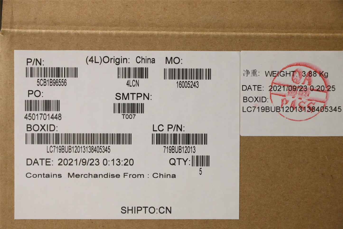 Lenovo Upper Case ASM_ITA L82H9 FP A/BUMA 5CB1B96556