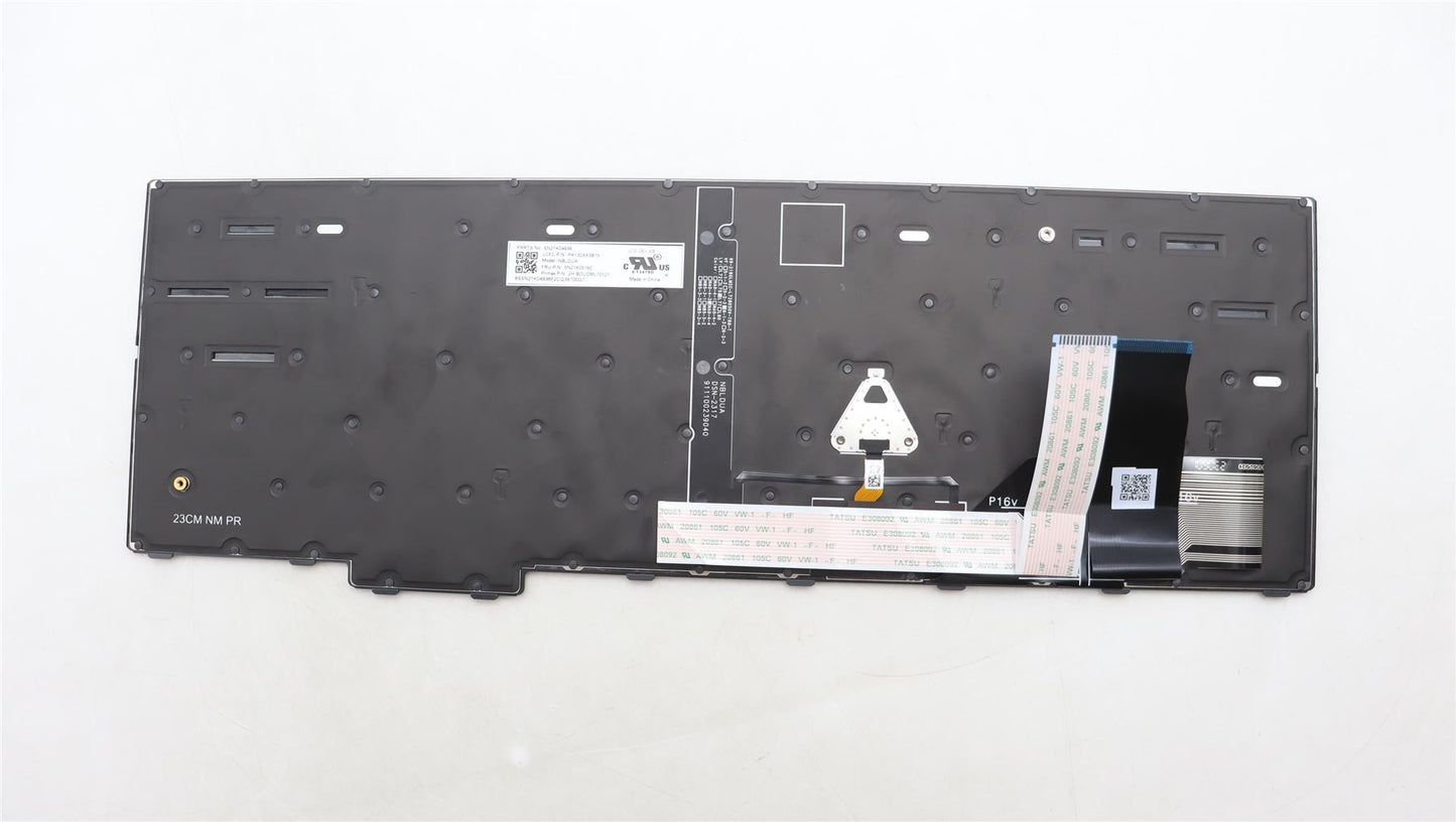 Lenovo ThinkPad P16v Gen 1 L15 Gen 4 T16 Gen 2 Keyboard Danish 5N21K05160