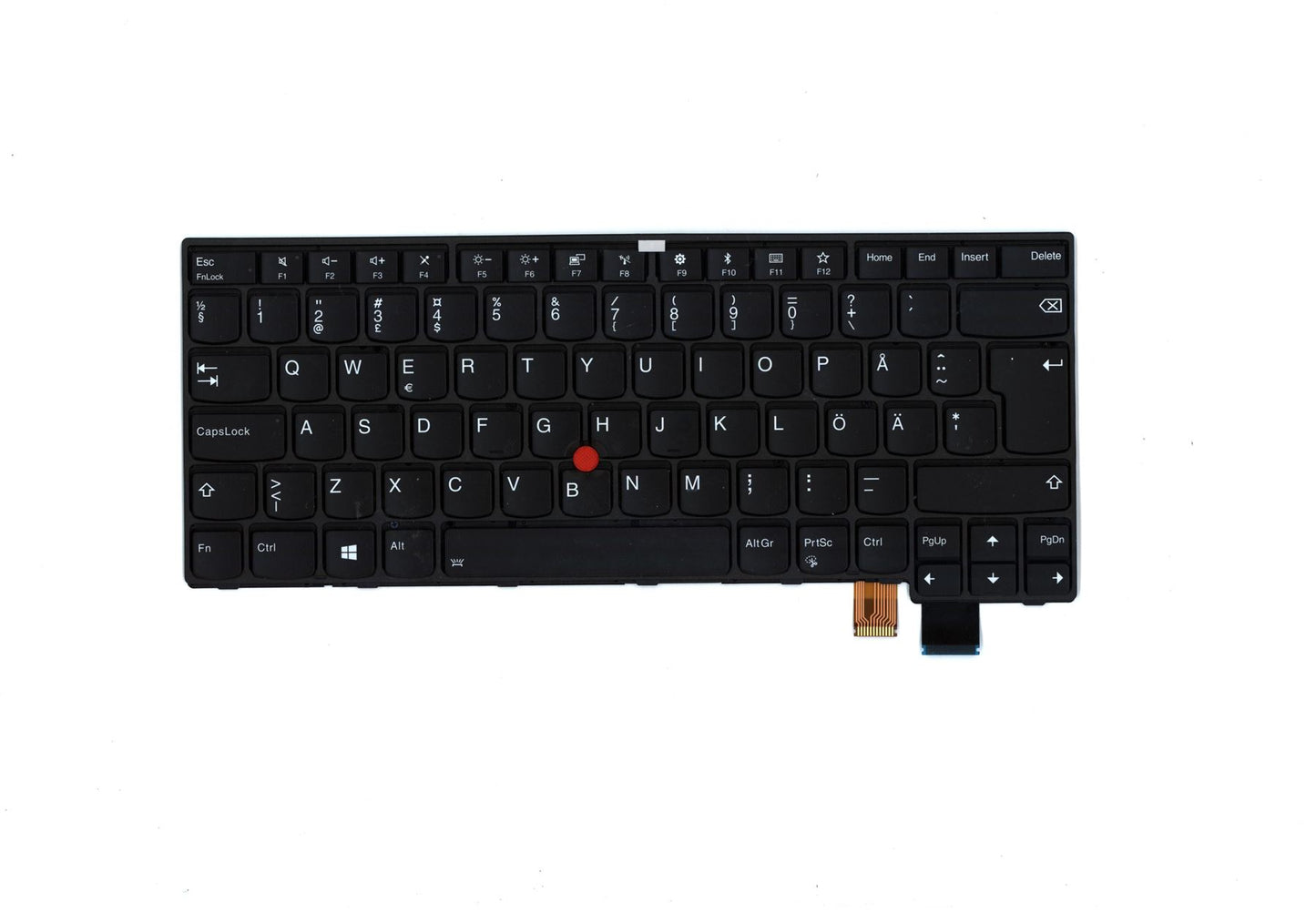 Lenovo ThinkPad T470s 13 2 Keyboard Swedish Black Backlit 01EN708