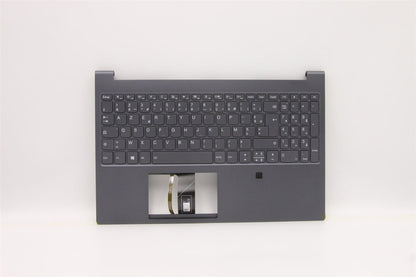 Lenovo 9 15IMH5 Keyboard Palmrest Top Cover French Slate Grey Backlit 5CB0Z42406