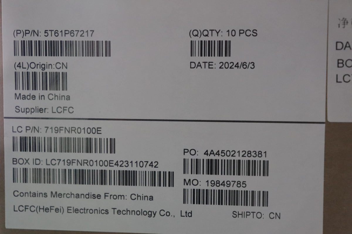 Lenovo CS22_3+2bCP,GLM,BK,NFC,SRX,EL Touchpad NFC Board 5T61P67217