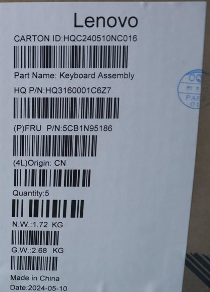 Lenovo UpperCaseASM BEL H83DL NFP SG 5CB1N95186