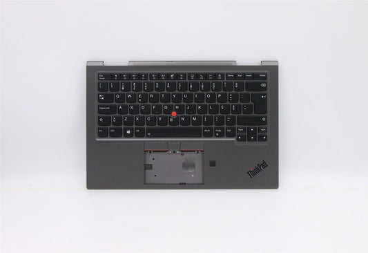 Lenovo Yoga X1 5th Keyboard Palmrest Top Cover Portuguese Grey 5M10Z37188