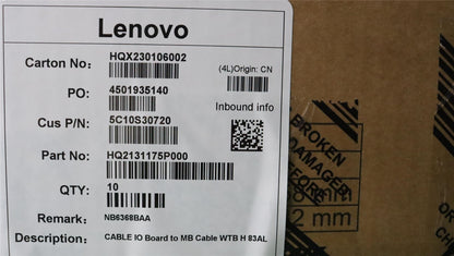 Lenovo IO Board to MB Cable WTB H 83AL 5C10S30720