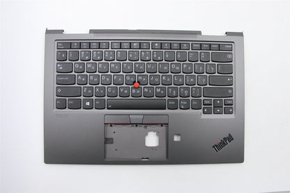 Lenovo Yoga X1 4th Keyboard Palmrest Top Cover Russain Grey Backlit 5M10V24935