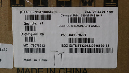 Lenovo Fru,H-CONN SET 7HQ C/B-LCD_BA 5C10U58761