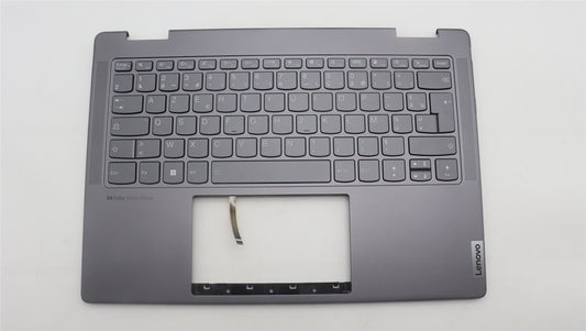 Lenovo Yoga 7 14IRL8 Keyboard Palmrest Top Cover French Storm Grey 5CB1L40845