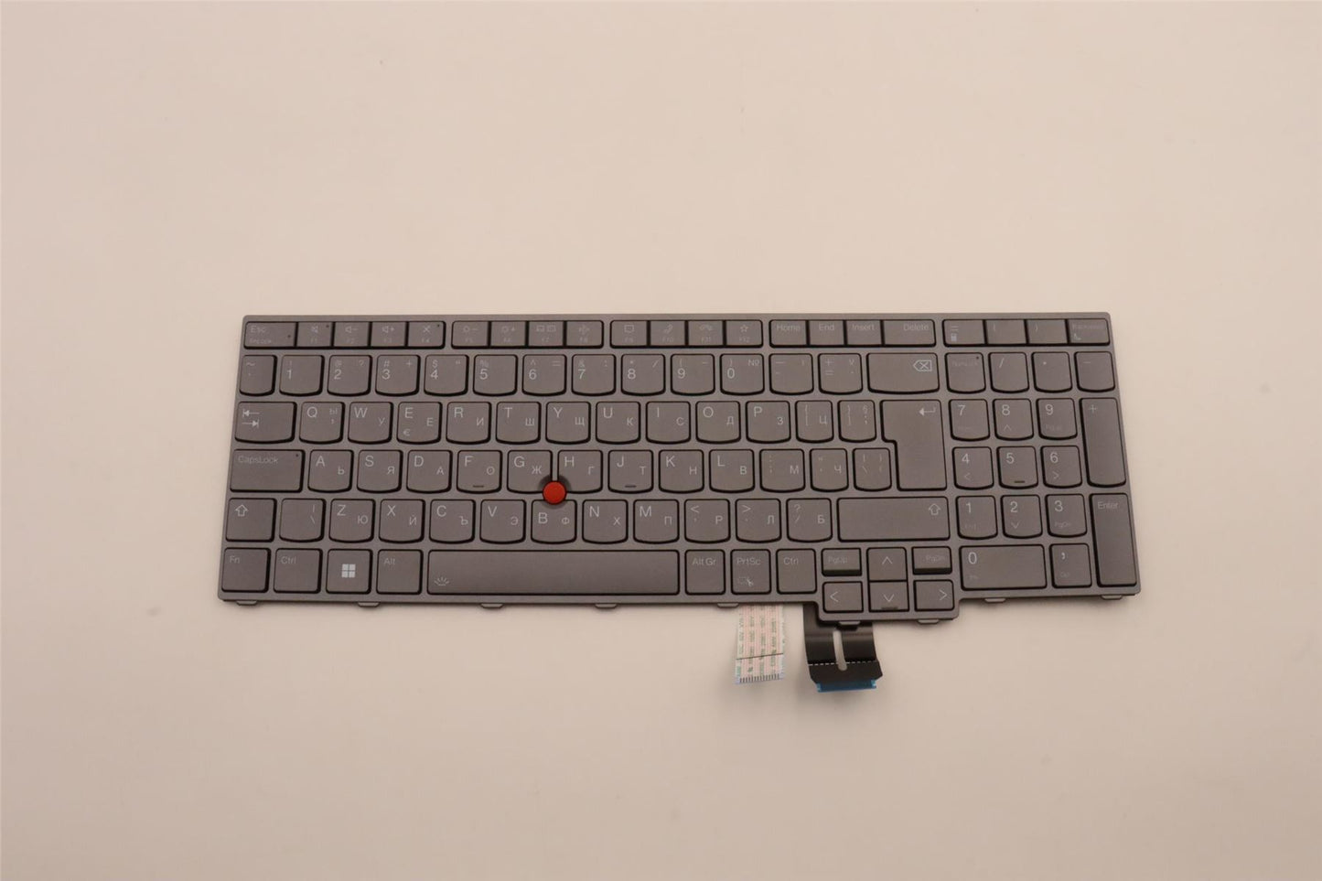 Lenovo ThinkPad P16 Gen 2 P16 Gen 1 Keyboard Bulgarian Grey Backlit 5N21F39364