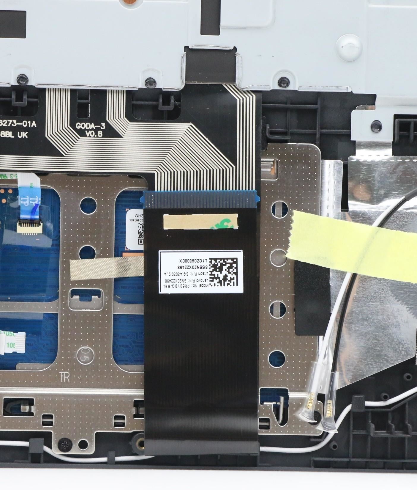 Lenovo Legion 5-15ARH05 Keyboard Palmrest Top Cover Belgian Black 5CB0Z27665