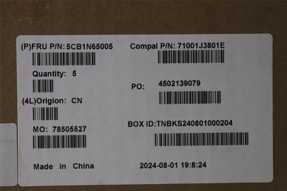 Lenovo UpperCase_EURO ENG C 83G1 CG FP BL 5CB1N65005