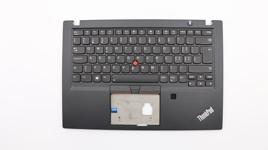 Lenovo ThinkPad T490s Keyboard Palmrest Top Cover Swiss Black Backlit 02HM302