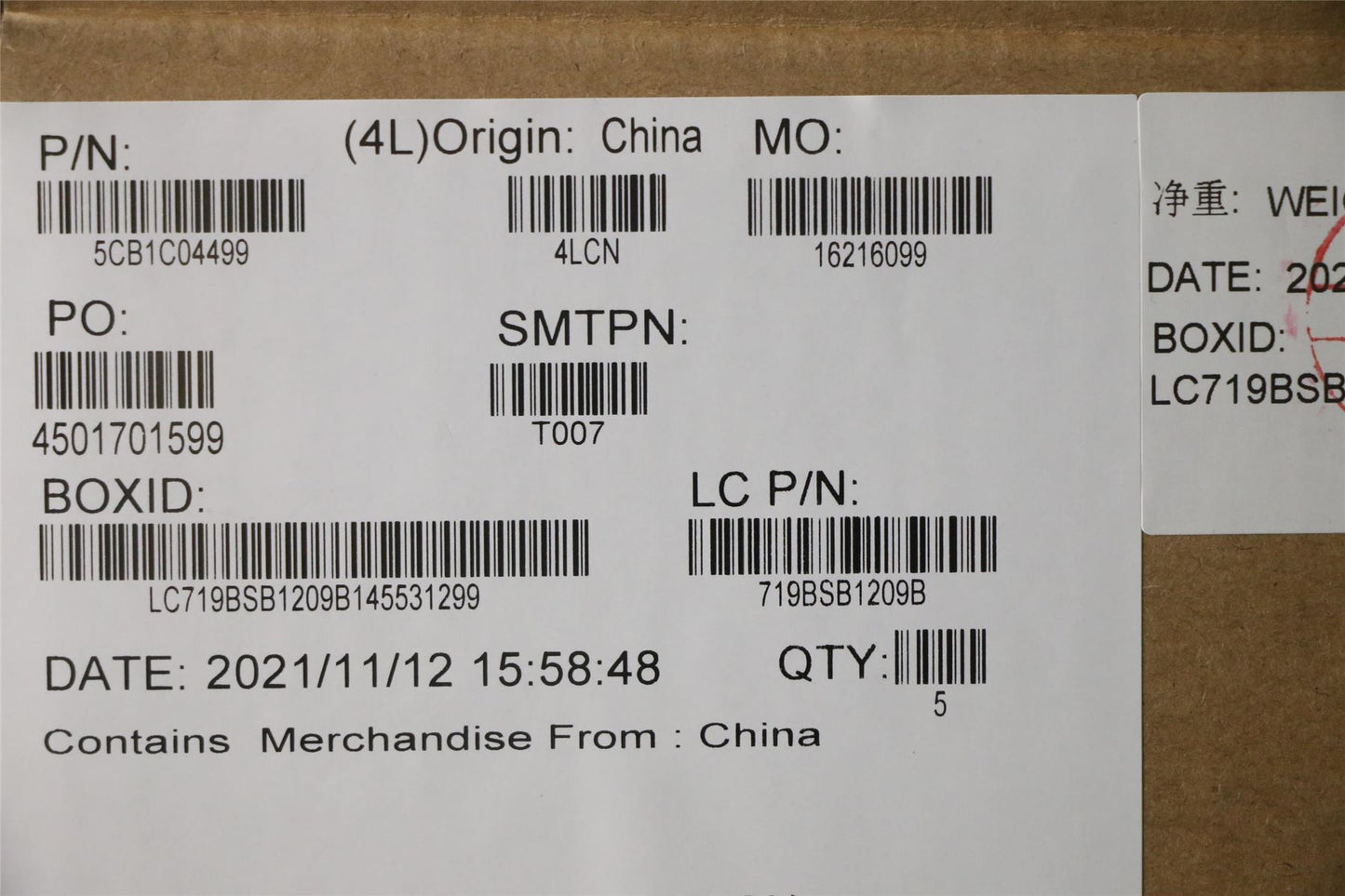 Lenovo Upper Case ASM_SPA L82H7 SD FP BLD 5CB1C04499