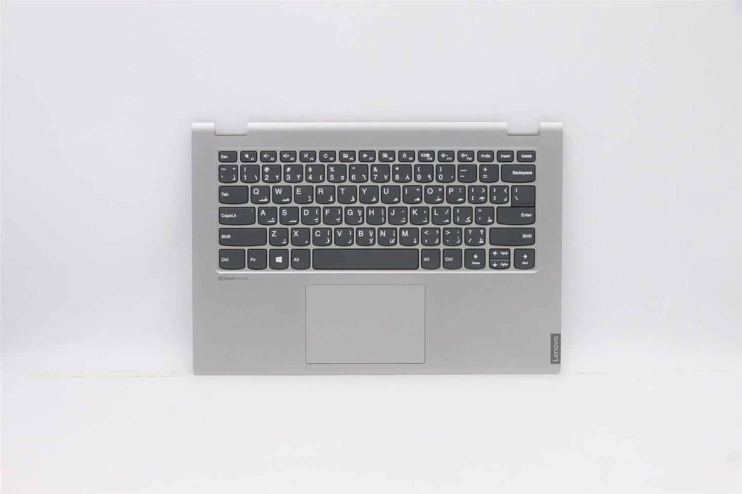 Lenovo IdeaPad C340-14IML Keyboard Palmrest Arabic Silver Backlit 5CB0S17545