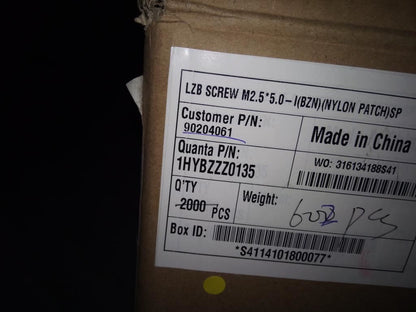 Lenovo LZB Screw M2.5*5.0-I 90204061