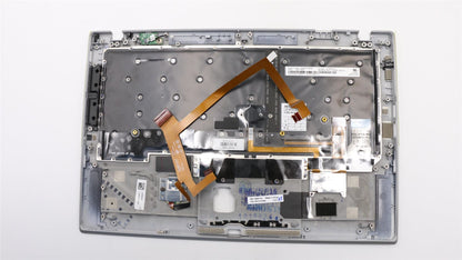 Lenovo Carbon X1 6th Keyboard Palmrest Top Cover US Silver 02HL894