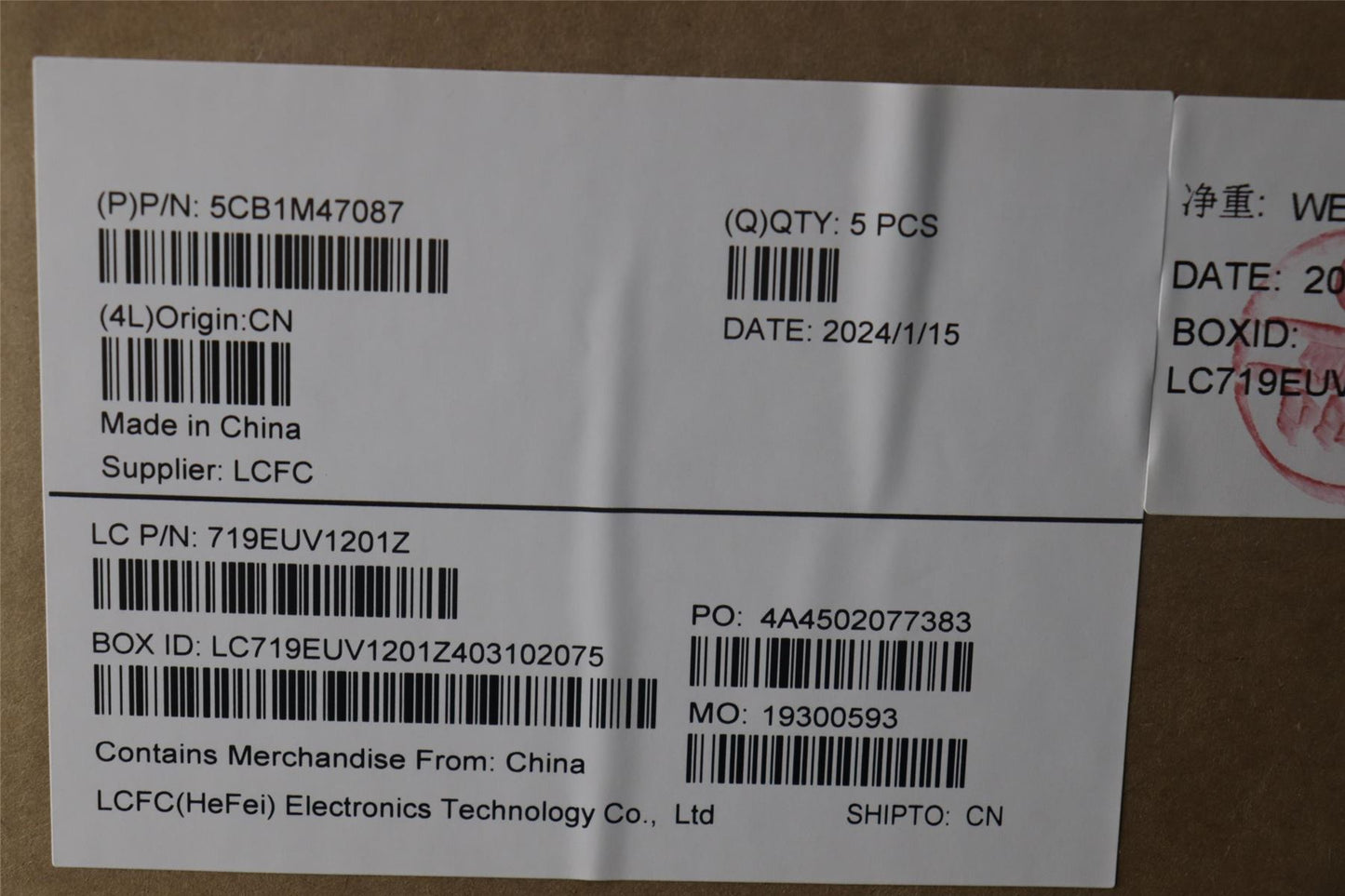 Lenovo COVER Upper Case ASM_BEL L 83EMAG NBL 5CB1M47087