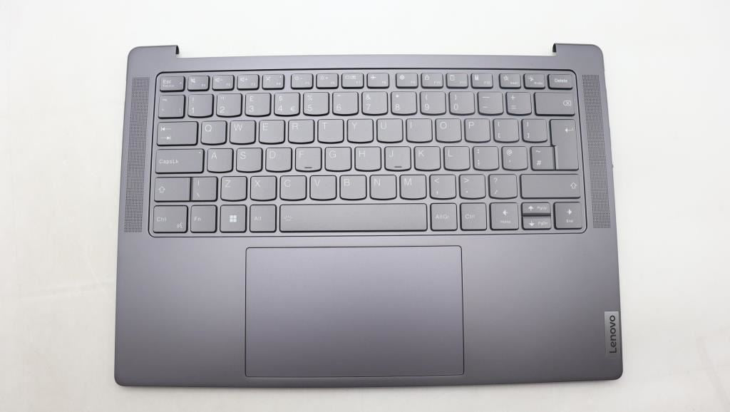 Lenovo Yoga 7 14APH8 Palmrest Cover Touchpad Keyboard UK Storm Grey 5CB1L80514
