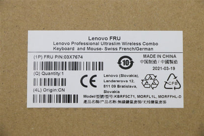 Lenovo ultraslim FRUFrench/German 03X7674