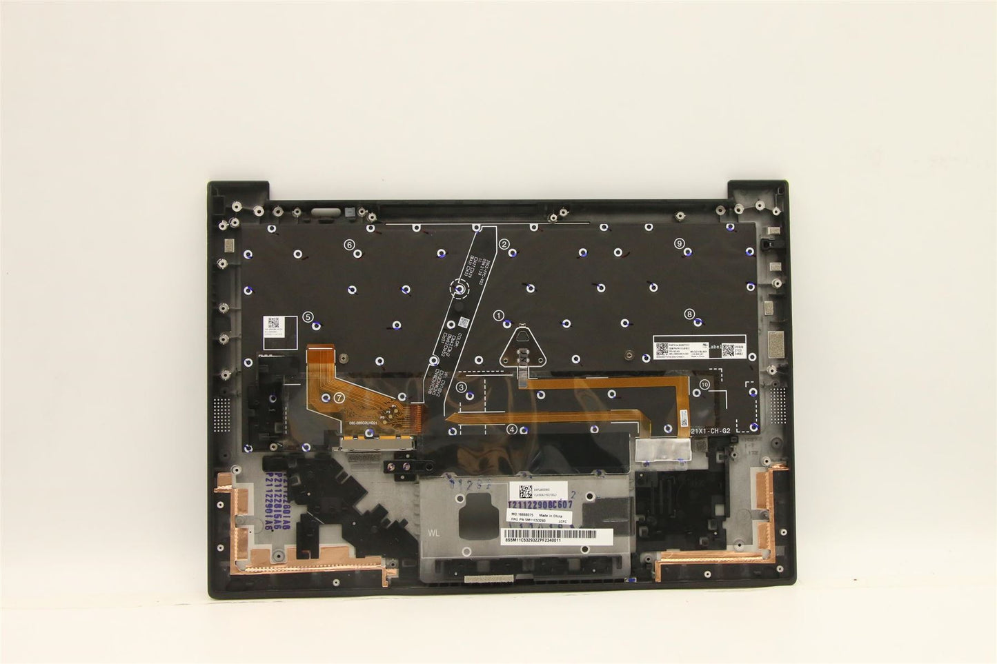 Lenovo Carbon X1 9th Keyboard Palmrest Top Cover German Black 5M11C53293