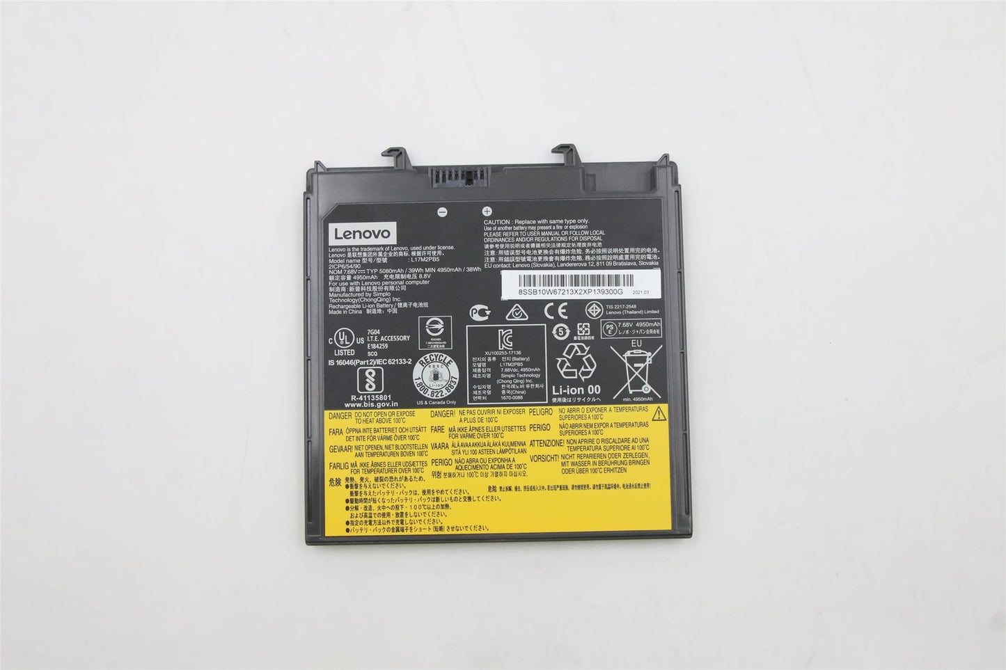 Lenovo V330-14IKB V330-14ISK V330-14ARR Battery 7.68V 39Wh 5B10P98183