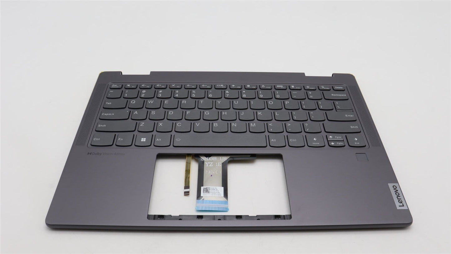 Lenovo Yoga 7 14IRL8 Palmrest Cover Keyboard US Grey 5CB1L40794
