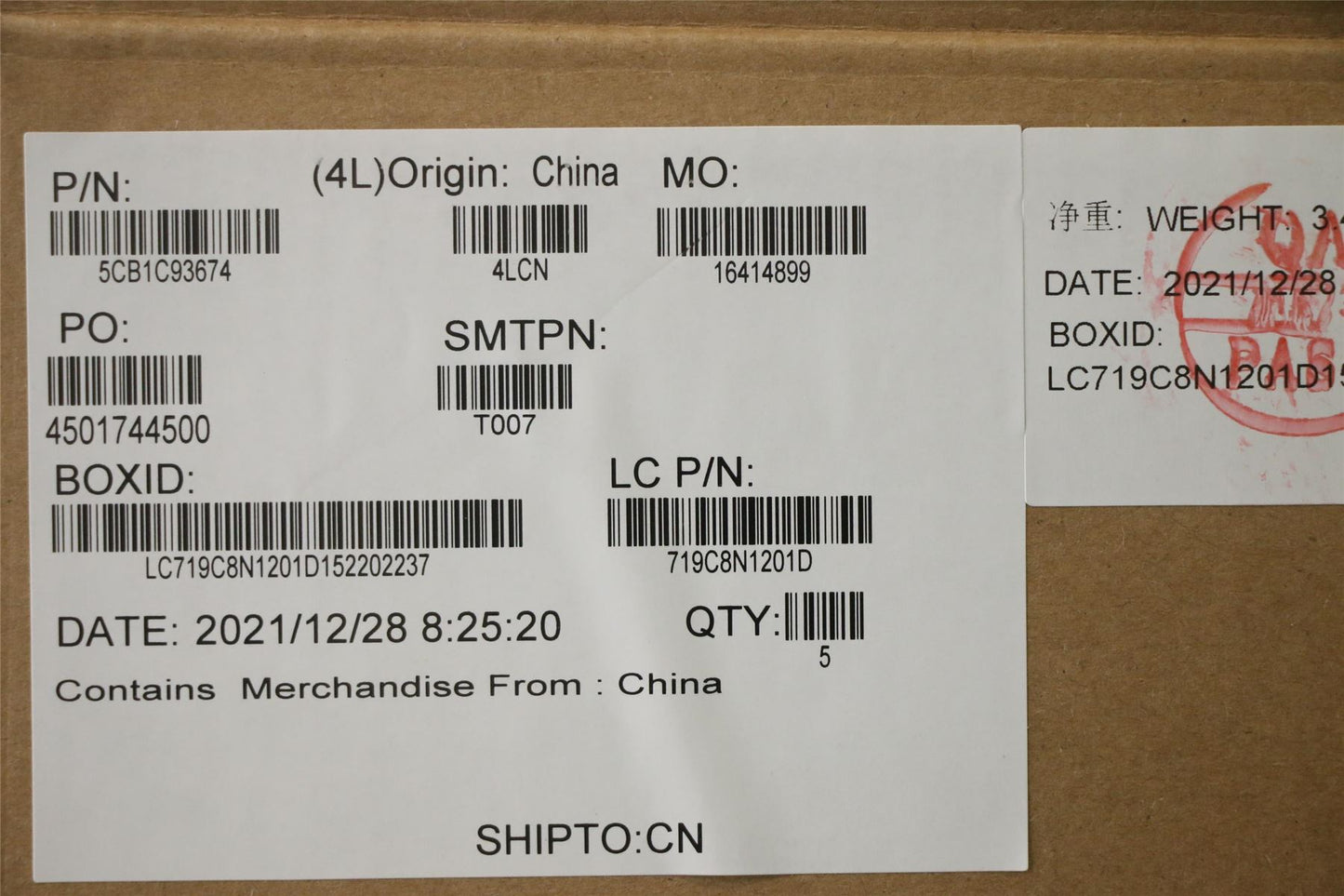 Lenovo Upper Case ASM_BRL L82K8 BK 5CB1C93674