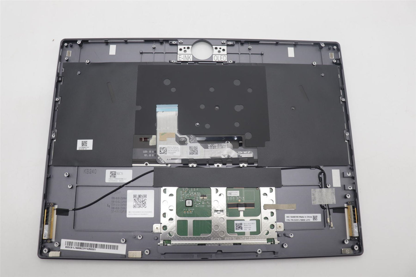 Lenovo ThinkBook G4 IRU Palmrest Cover Touchpad Keyboard Spanish Grey 5CB1L79956