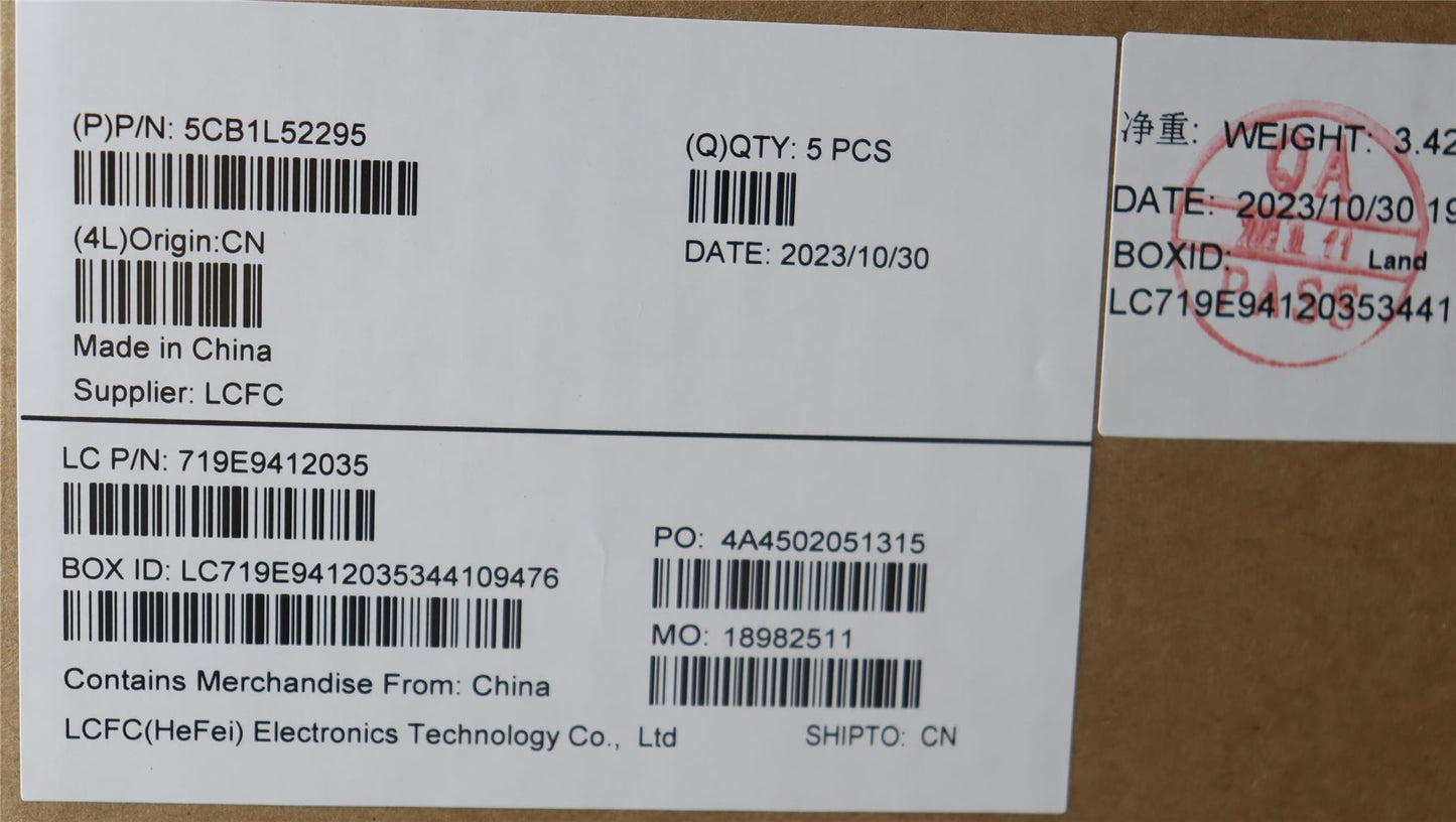 Lenovo Upper Case ASM_POR L82X8 FP NBL AG 5CB1L52295