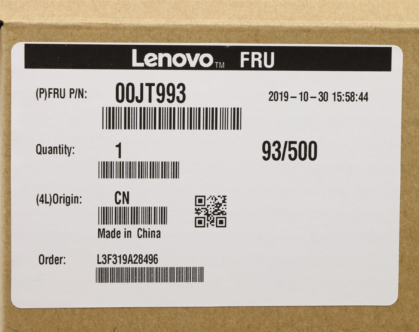 Lenovo ThinkPad T460s LCD Cover Rear Back Housing Black 00JT993