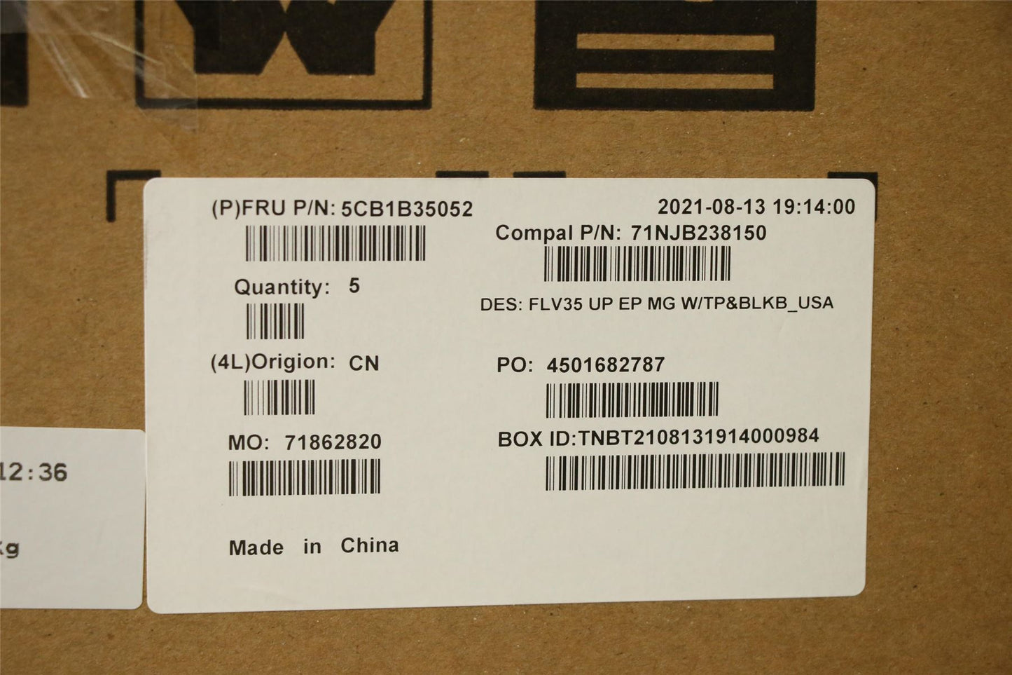 Lenovo UpperCaseASM_USA ENG C20VE EPMGBL 5CB1B35052