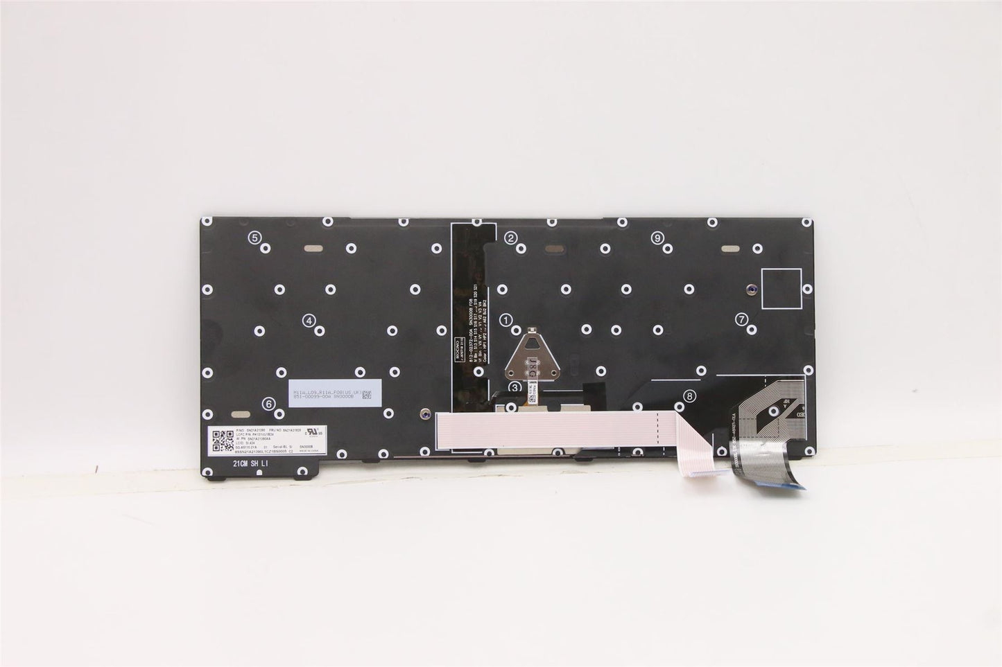 Lenovo ThinkPad X13 Gen 2 Keyboard Slovenian Black Backlit 5N21A21902