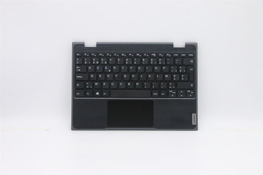 Lenovo Notebook 100e 2nd Keyboard Palmrest Top Cover Belgian Black 5CB0T77516