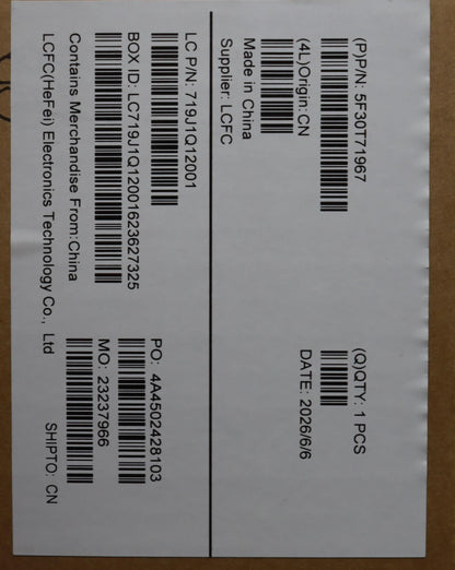 Lenovo FINGER_PRT FINGER PRT L83VG FP w/PWR BTN Fingerprint FPR Power Button Board 5F30T71967