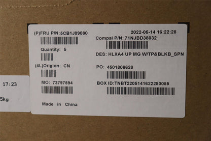 Lenovo ThinkBook 14 G4 IAP Tastatur Handballenauflage Obere Abdeckung Spanisch Grau 5CB1J09080