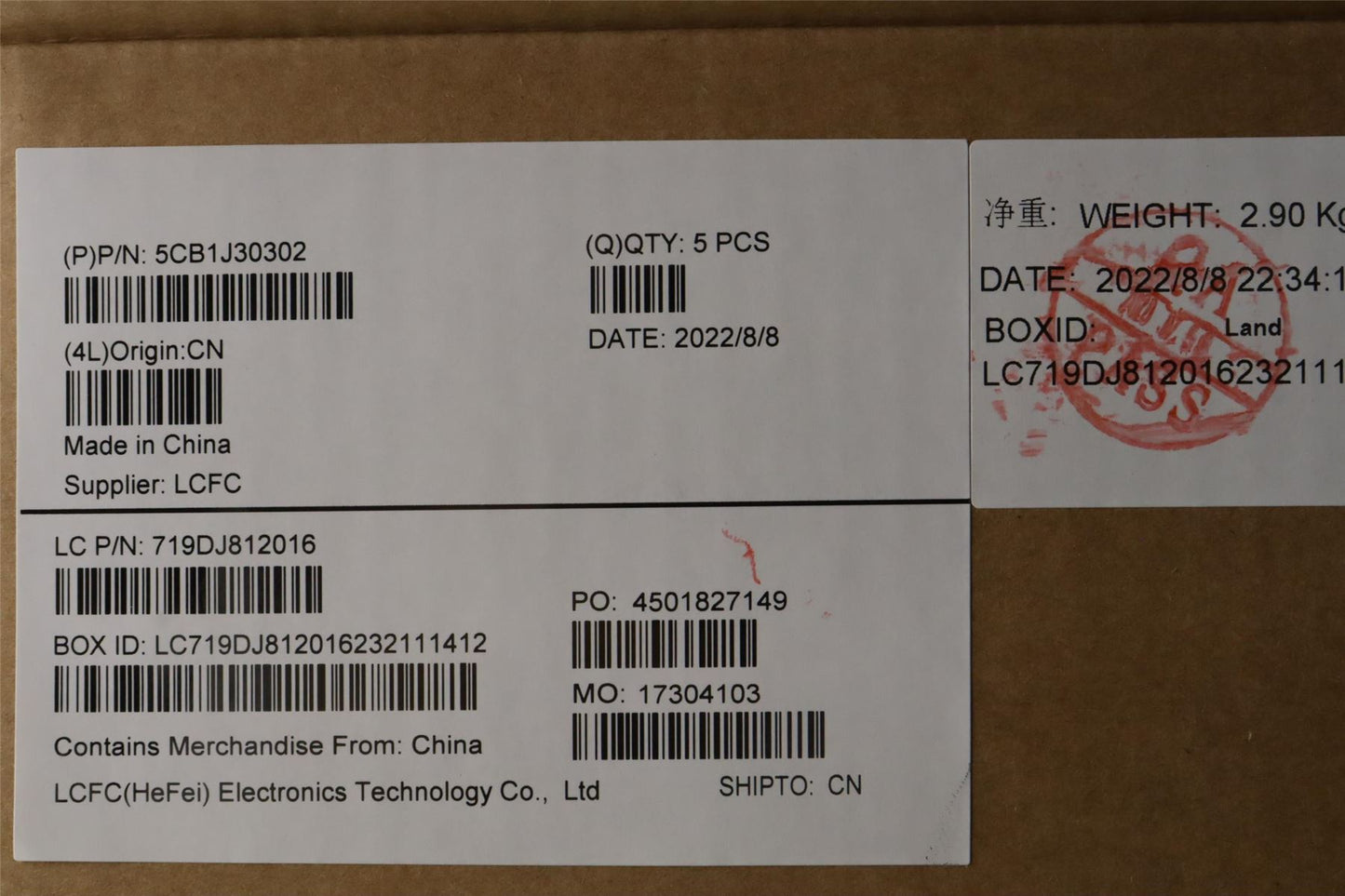 Lenovo Upper Case ASM_FRA L82TK_UG 5CB1J30302