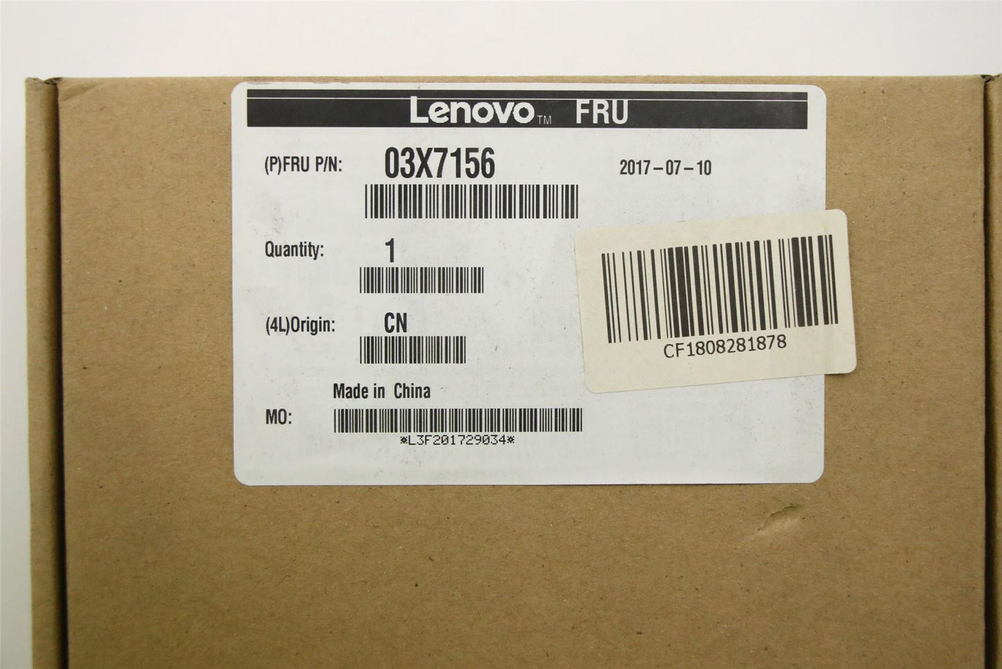 Lenovo FRU Lenovo Stereo Analogue Headset 03X7156