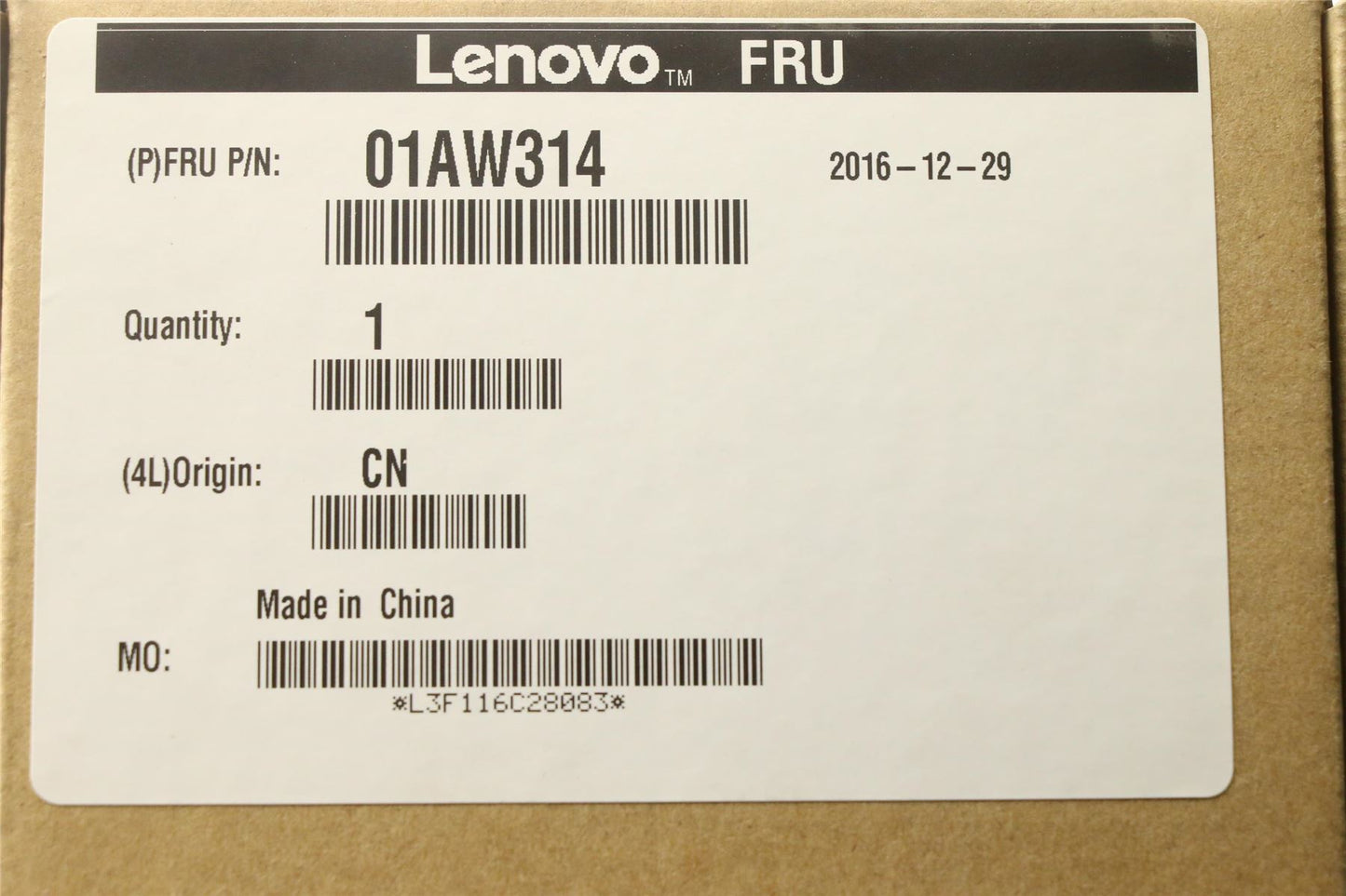 Lenovo 01AW314 backofwigigmodule,24.6*7.5*0.1