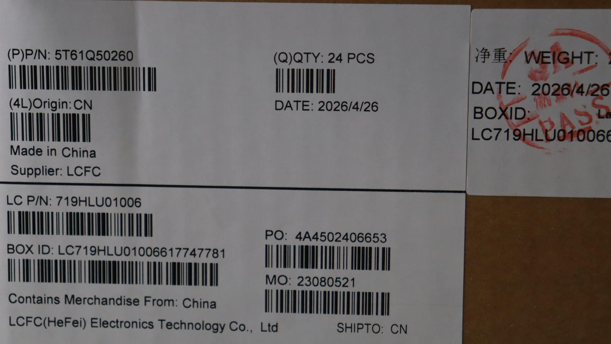 Lenovo CS25 3+2bCP, Mylar, EL PCB, Black, Non-NFC, SOVP&MP, CHY NFC Chicony Board 5T61Q50255
