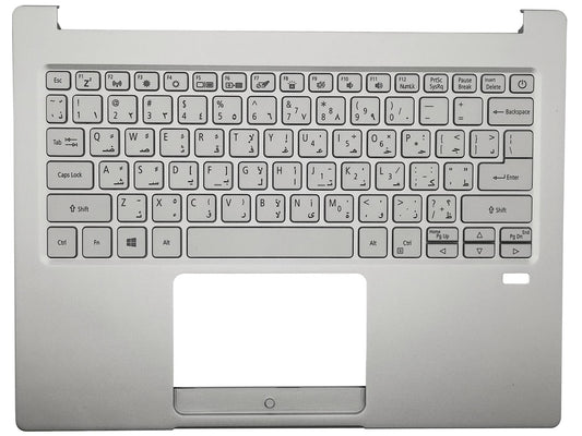 Acer Swift SF313-52 Palmrest Cover Keyboard Arabic US Silver 6B.A4JN8.002