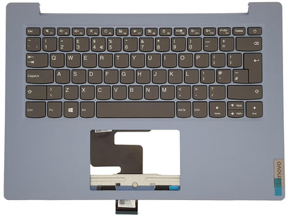 Lenovo IdeaPad 1-14IGL05 Keyboard Palmrest Top Cover UK Blue 5CB0X56995