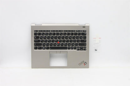Lenovo ThinkPad X1 Keyboard Palmrest Top Cover Russian Titanium 5M11B59862